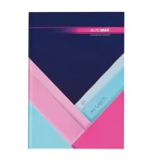 Канцелярська книга Buromax А4 MODEST 144 аркушів, клітинка, темно-синій-2 (BM.24419102-03i)