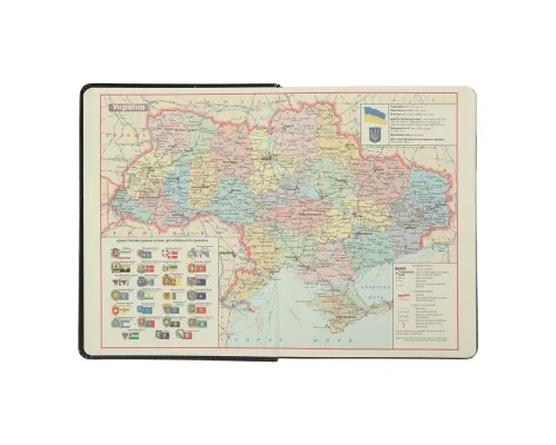 Тижневик Buromax датований 2025 VELOUR, А5 чорний (BM.2134-01)