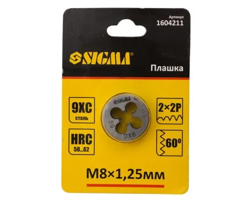 Плашка Sigma М8x1.25мм (1604211)