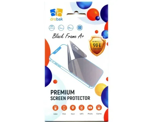 Скло захисне Drobak Realme C51 Black Frame A+ (676732)