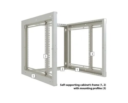 Шафа настінна Zpas 15U 19" 600x600 Z-BOX (W-ZBOX6060-15S-011)