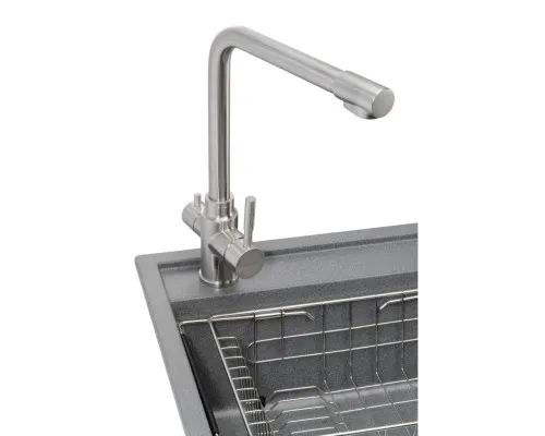 Мийка кухонна GRANADO Optimal Artes grafito (+ змішувач Badalona LUX inox + дозатор Redondo inox + коши (ksg1209)
