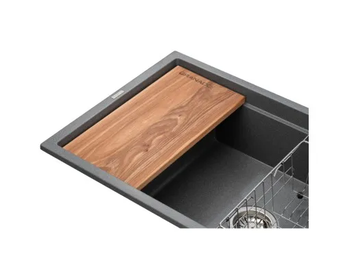 Мийка кухонна GRANADO Optimal Artes grafito (+ змішувач Badalona LUX inox + дозатор Redondo inox + коши (ksg1209)