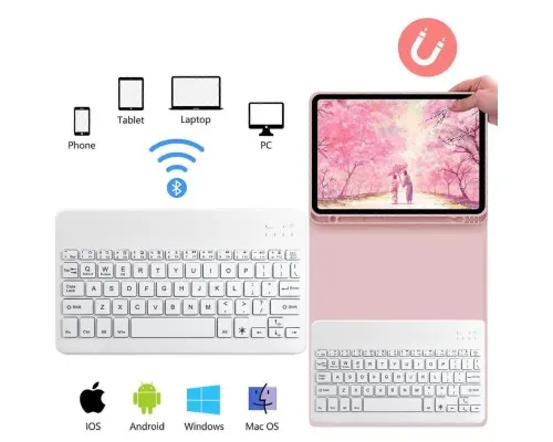Чохол до планшета BeCover with keyboard Apple iPad Pro 13" M4 2024 Pink (713006)