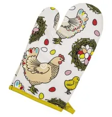 Кухонна прихватка Home Line Рукавиця Курочки 17x28 см (182829)