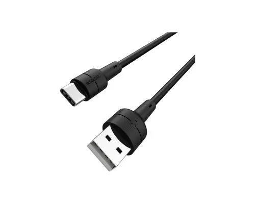 Дата кабель USB 2.0 AM to USB-C 1.0m 3A silicone BX30 black BOROFONE (6931474706928)