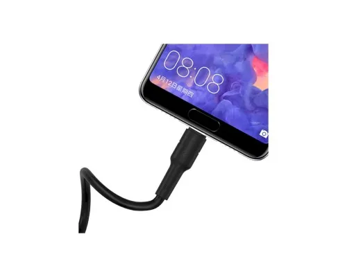 Дата кабель USB 2.0 AM to USB-C 1.0m 3A silicone BX30 black BOROFONE (6931474706928)