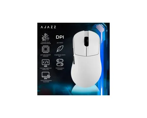 Мишка Ajazz AJ179 V2 MAX Wireless/Bluetooth/USB White (AJ179-V2-MAX-W)