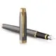 Ручка пір'яна Parker IM 17 Grey Lacquer GT  FP F (21 111)
