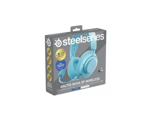 Навушники SteelSeries Arctis Nova 3P Wireless MultiPlatform Aqua (61688)
