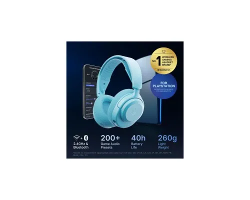 Навушники SteelSeries Arctis Nova 3P Wireless MultiPlatform Aqua (61688)
