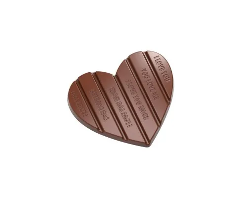 Форма для шоколаду Chocolate World серія "Valentine" Плитка серце 100 г (12044 CW)