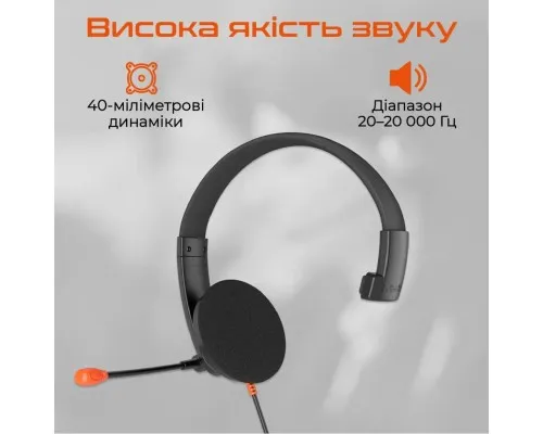 Навушники Meetion HP002U Black/Orange (MT-HP002U-A)