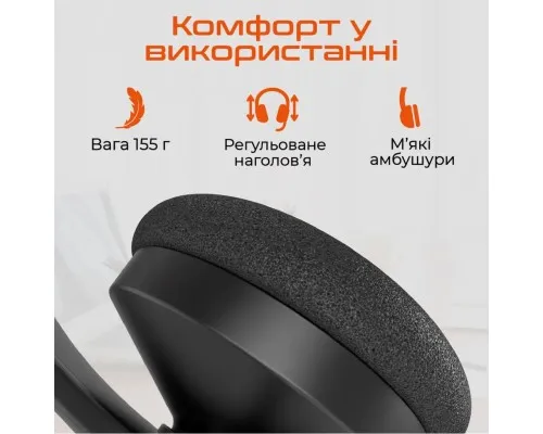 Навушники Meetion HP002U Black/Orange (MT-HP002U-A)