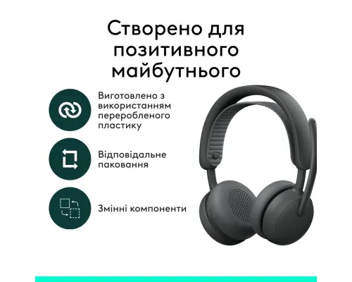 Навушники Logitech Zone Wireless 2 ES Graphite (981-001503)