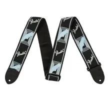 Ремінь для гітари Fender Strap 2" Monogrammed Black/Light Grey/Medium Blue (204092)