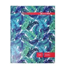 Канцелярська книга Buromax А4 FLORISTICA 144 аркушів, клітинка, бірюзовий (BM.24419102-06)