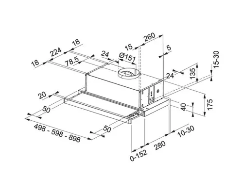 Витяжка кухонна Franke Flexa FTC 532L GR/XS (315.0547.794)