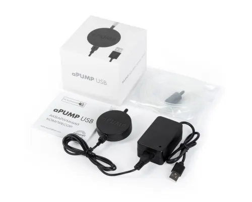 Компресор для акваріума Aqualighter aPUMP USB (5V) безшумний до 100 л (7910)