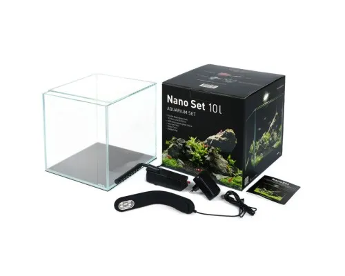 Акваріум Aqualighter набір NaGLASS Nano Set 220 мм 10 л (7142)