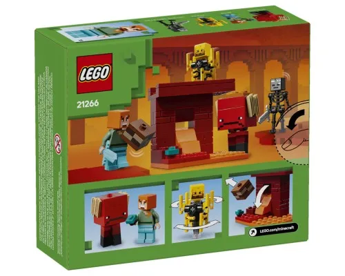 Конструктор LEGO Minecraft Битва з лавою у Незері (21266)