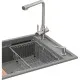 Мийка кухонна GRANADO Optimal Estella grafito (+ змішувач Badalona LUX inox + дозатор Redondo inox + кошик+дошка) (ksg0209)
