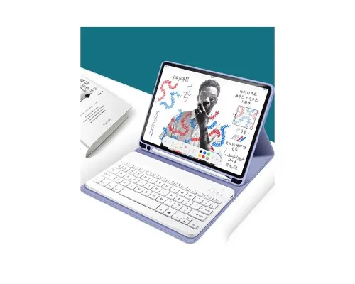 Чохол до планшета BeCover with keyboard Apple iPad Pro 13" M4 2024 Purple (713007)