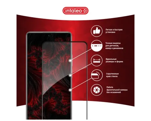 Скло захисне Intaleo Full Glue Xiaomi Mi 11T Pro Black (1283126518775)