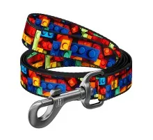 Повідець для собак WAUDOG Nylon "Блоки" M Ш 20 мм Д 300 см (761-4056)