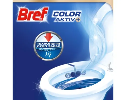 Туалетний блок Bref Кольорова вода Евкаліпт 5 х 50 г (9000101592368)