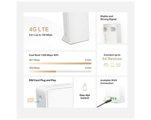 Маршрутизатор Mercusys MB130-4G