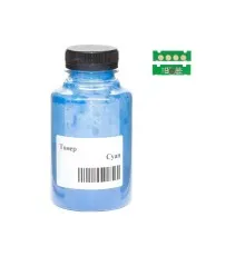 Тонер HP CLJ 150/178/179 chip 25г Cyan АНК (50000245)
