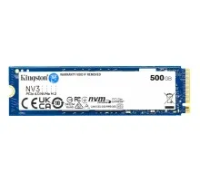 Накопичувач SSD M.2 2280 500GB Kingston (SNV3S/500GBK)