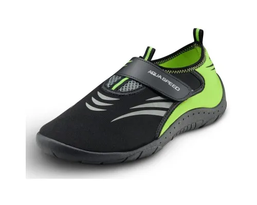 Аквашузи Aqua Speed Aqua Shoe Model 642-27A чорний, сірий, жовтий 37 (5908217675972)