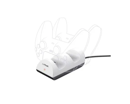 Зарядний пристрій Trust GXT 254 for PS5 White (24451)