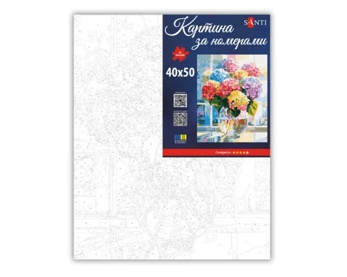 Картина по номерам Santi Букет з гортензій 40х50 см (955793)
