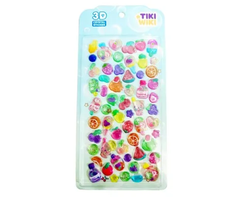 Стікер-наклейка Tiki Wiki Набір 3D-наліпок серії Crystal – Тікі фрукти S2 (25ESE009-09)