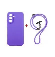 Чохол до мобільного телефона Dengos Case + Cross-body Strap Samsung Galaxy A37 Purple+Purple (DG-KM-CCRB-04)