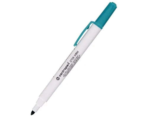 Маркер Centropen Board 2709 1-2 мм, round tip, green (2709/04)