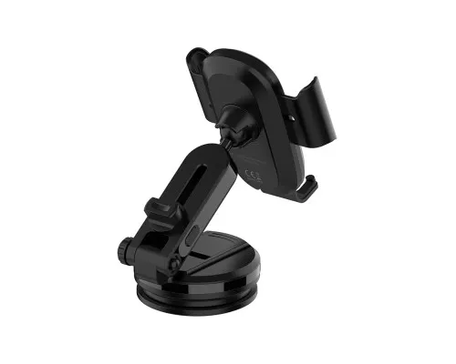 Універсальний автотримач ColorWay Dashboard Car Wireless Charger 15W Black (CW-CHAW037Q-BK)
