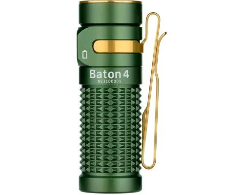 Ліхтар Olight Baton 4 Premium OD Green (0.0000.0859)