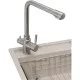 Мийка кухонна GRANADO Optimal Estella terra (+ змішувач Badalona LUX inox + дозатор Redondo inox + кошик+дошка) (ksg0203)