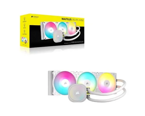 Система рідинного охолодження Corsair NAUTILUS 360 ARGB White (CW-9060095-WW)