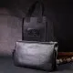 Сумка Grande Pelle З натуральної зернистої шкіри Чорна (11697)