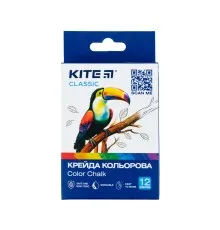 Крейда Kite кольорова Jumbo Classic, 12 кольорів (K-075)