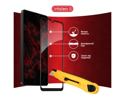 Скло захисне Intaleo Full Glue Xiaomi Poco C50 Black (1283126589683)