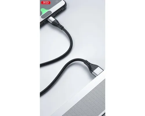 Дата кабель USB 2.0 AM to Lightning 1.0m 2.4A double-side grey XO (NB188-L-1-GR)