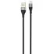 Дата кабель USB 2.0 AM to Lightning 1.0m 2.4A double-side grey XO (NB188-L-1-GR)