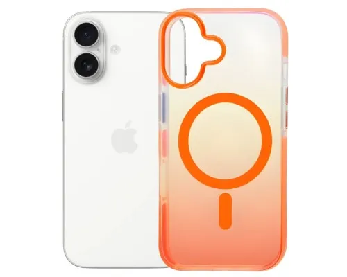 Чохол до мобільного телефона BeCover FIBRA Shock-Proof MagSafe Apple iPhone 17 Orange (715446)