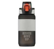 Пляшка для води Ardesto Motion 600мл, пластик, чорний (AR2260ML)